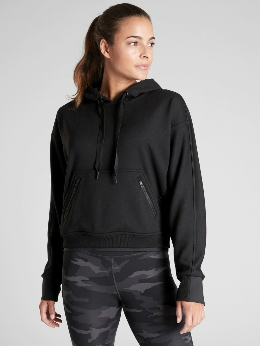 Athleta Recover Hoodie Black